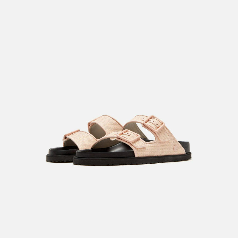 WMNS Birkenstock Arizona Raffia Luxe Chintz Rose Black br1028845 Slipper Sandals