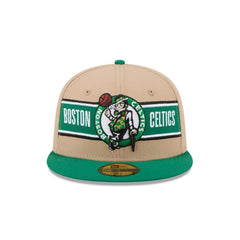 New Era Boston Celtics '24 Brown Beige Black Beige 59Fifty 5950 Patch Fitted