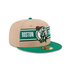 New Era Boston Celtics '24 Brown Beige Black Beige 59Fifty 5950 Patch Fitted