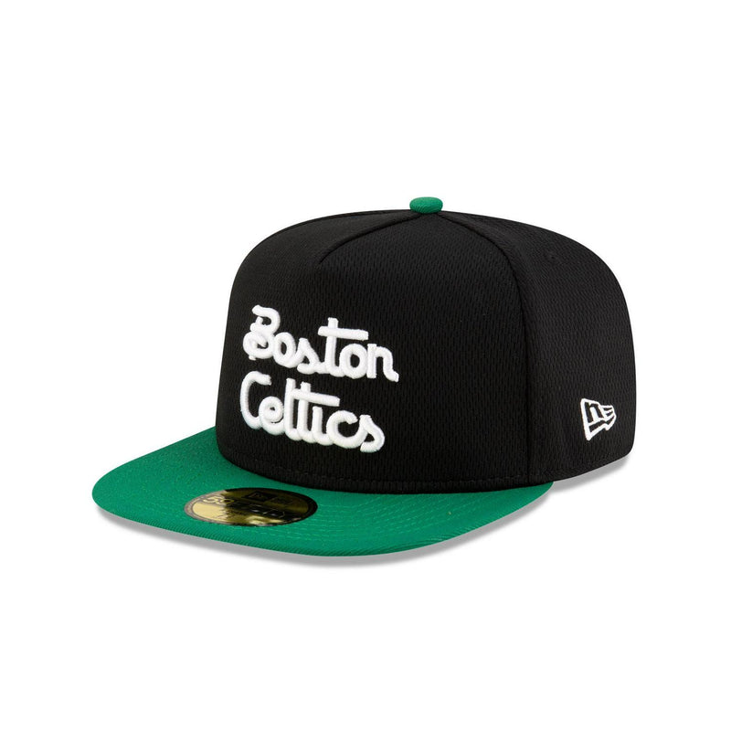New Era Boston Celtics Dashmark Mesh Black Green Gray 59Fifty 5950 Fitted Hat