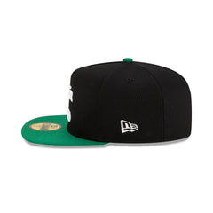 New Era Boston Celtics Dashmark Mesh Black Green Gray 59Fifty 5950 Fitted Hat