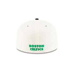 New Era Boston Celtics Mascot White Black Gray 59Fifty 5950 Patch Fitted Cap Hat