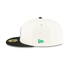 New Era Boston Celtics Mascot White Black Gray 59Fifty 5950 Patch Fitted Cap Hat
