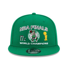New Era Boston Celtics FINALS Champs Gold White Black 9Fifty 950 Patch Snapback