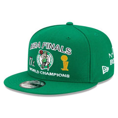 New Era Boston Celtics FINALS Champs Gold White Black 9Fifty 950 Patch Snapback