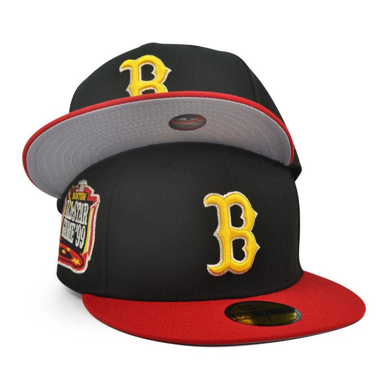 New Era Boston Red Sox '99 ASG Black Yellow Red Gray 59Fifty 5950 Patch Fitted