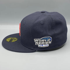 New Era Boston Red Sox '04 WS Navy Blue Red Grey 59Fifty 5950 Patch Fitted Hat