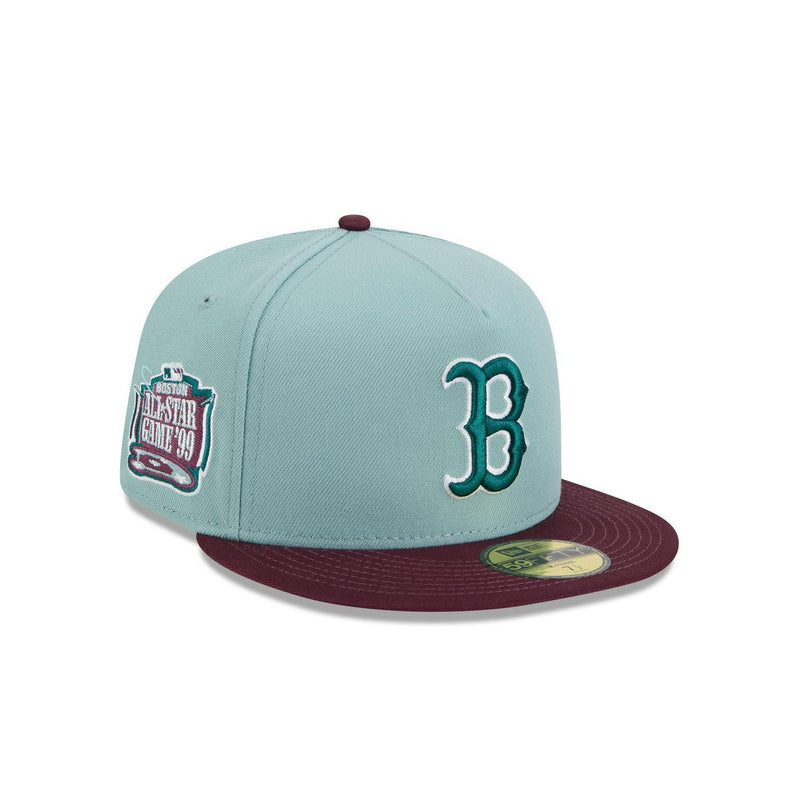 New Era Boston Red Sox '99 ASG Beach Kiss Blue Gray 59Fifty 5950 Patch Fitted