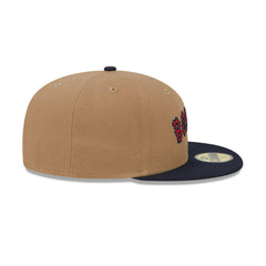 New Era Boston Red Sox Brown Red Navy Gray 59Fifty 5950 Patch Fitted Cap Hat