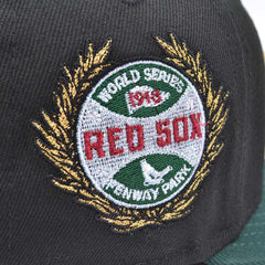 New Era Boston Red Sox '18 WS Black Dark Green Gray 59Fifty 5950 Patch Fitted