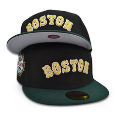 New Era Boston Red Sox '18 WS Black Dark Green Gray 59Fifty 5950 Patch Fitted