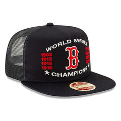 New Era Boston Red Sox Trucker Navy Blue Red White 9Fifty 950 Patch Snapback