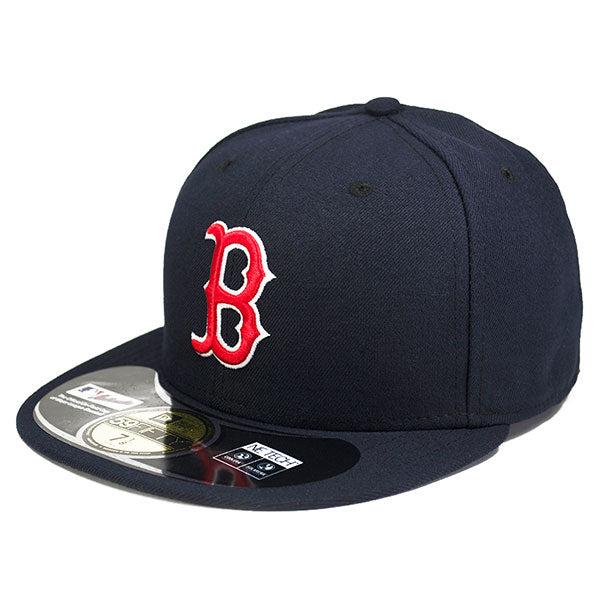 New Era Boston Red Sox Blue Red Black White 59Fifty 5950 Patch Fitted Cap Hat