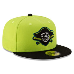 New Era Bradenton Marauders BARBASNEGRA Copa Neon Lime Black 59Fifty 5950 Fitted