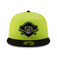 New Era Bradenton Marauders BARBASNEGRA Copa Neon Lime Black 59Fifty 5950 Fitted