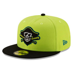 New Era Bradenton Marauders BARBASNEGRA Copa Neon Lime Black 59Fifty 5950 Fitted