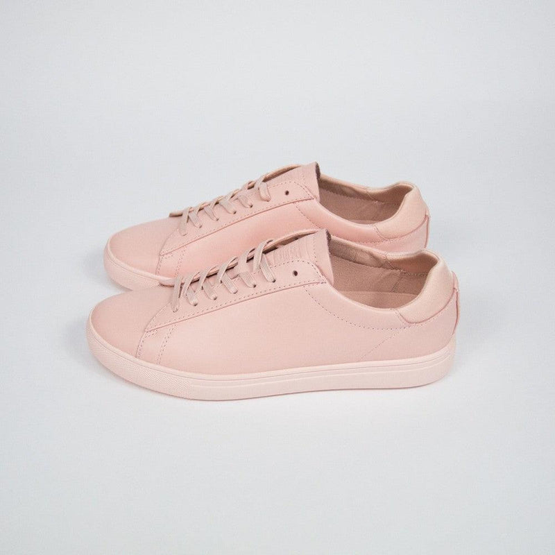Clae Bradley Light Pink Oiled Leather Casual Shoe Sneaker