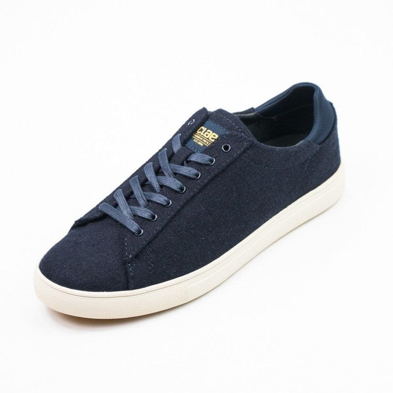 Clae Bradley Navy Wool White Shoe Sneaker Trainer