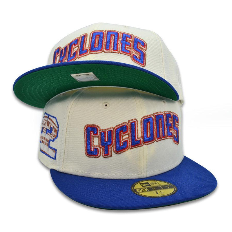 New Era Brooklyn Cyclones Chrome Royal Blue Green Red 59Fifty 5950 Patch Fitted