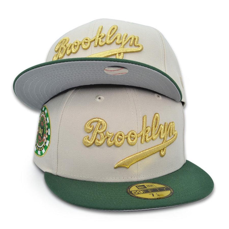 New Era Brooklyn Dodgers '42 ASG Stone Yellow PineGreen Gray 59Fifty 5950 Fitted