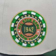 New Era Brooklyn Dodgers '42 ASG Stone Yellow PineGreen Gray 59Fifty 5950 Fitted