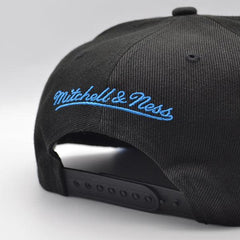 Mitchell And Ness Brooklyn Nets HIGH LIGHT Black Blue Pop Patch Snapback Cap Hat