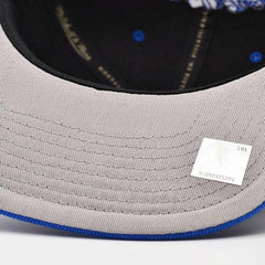 Mitchell And Ness Brooklyn Nets BLACK ROYALTY Black Royal Blue Gray Snapback Hat