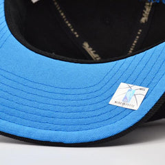 Mitchell And Ness Brooklyn Nets HIGH LIGHT Black Blue Pop Patch Snapback Cap Hat