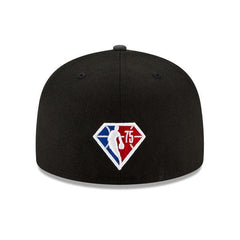 New Era Brooklyn Nets '21 NBA Draft Black Gray 59Fifty 5950 Patch Fitted Cap Hat