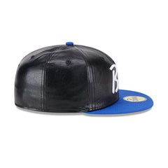 New Era Buffalo Bills Faux Leather Blue White Green 59Fifty 5950 Patch Fitted