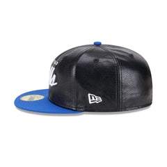 New Era Buffalo Bills Faux Leather Blue White Green 59Fifty 5950 Patch Fitted