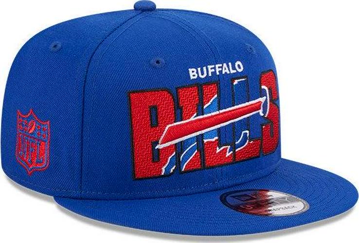 New Era Buffalo Bills '23 Royal Black Red White Gray 9Fifty 950 Patch Snapback