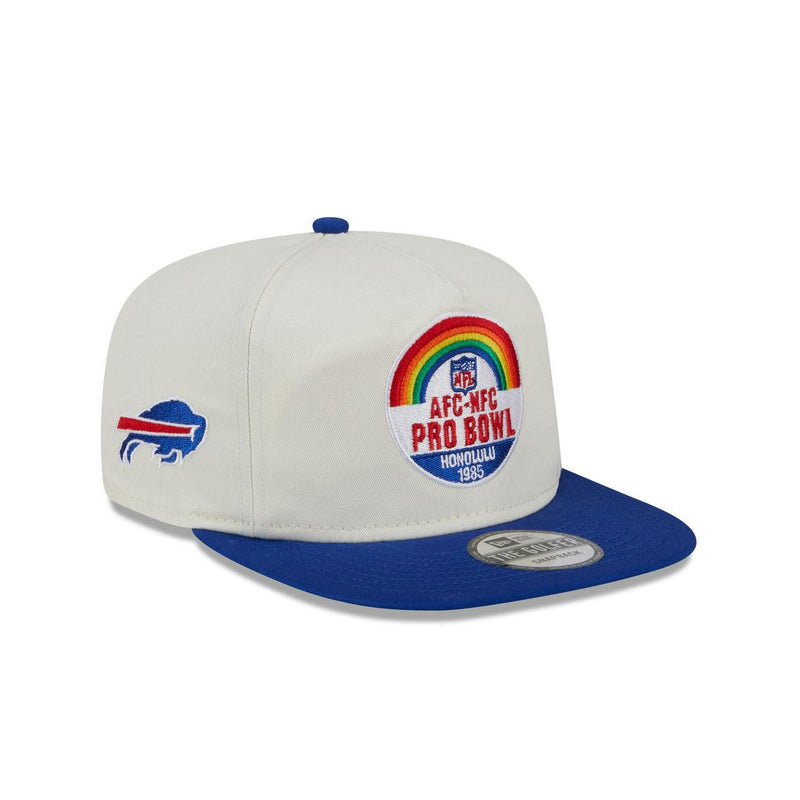 New Era Buffalo Bills Pro Bowl Patch Golfer White Blue Red Snapback Fiited
