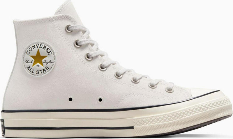 CONVERSE CHUCK 70 HI PALE PUTTY EGRET White Black Gold A05600C-5.5 Sneaker Shoe