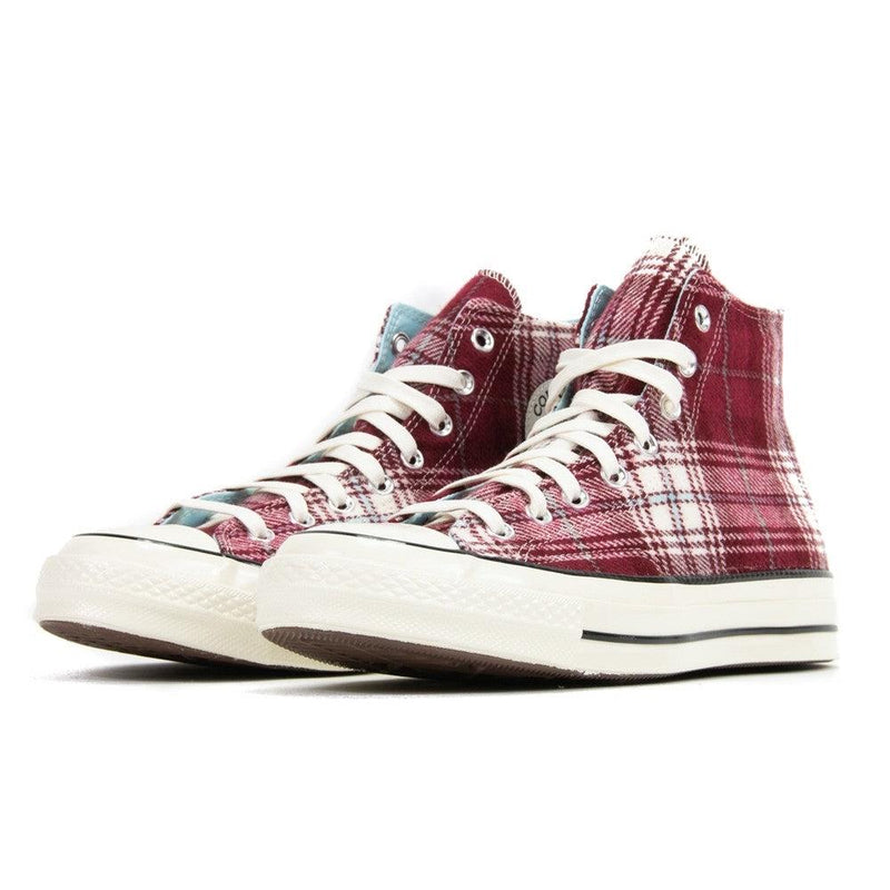 Converse CTAS 70 Hi Dark Burgundy Red White Black Cyan Tint Sneaker Shoe Trainer