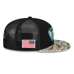 New Era Carolina Panthers '21 Black Camo USA FLAG ARMY 9Fifty 950 Patch Snapback