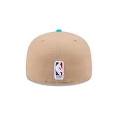 New Era Charlotte Hornets '24 Biege Blue White Grey 59Fifty 5950 Patch Fitted