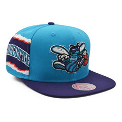 Mitchell And Ness Charlotte Hornets JUMBOTRON Vice Blue Purple Gray Snapback Hat