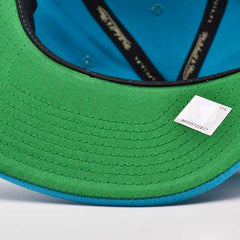 Mitchell And Ness Charlotte Hornets TEAM GROUND Teal White Green Patch Snapback