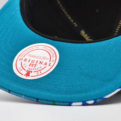 Mitchell And Ness Charlotte Hornets SWINGMAN POP Black White Blue Patch Snapback
