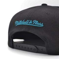 Mitchell And Ness Charlotte Hornets SWINGMAN POP Black White Blue Patch Snapback
