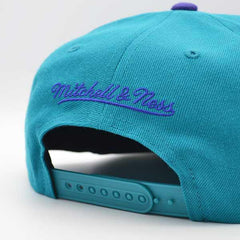 Mitchell And Ness Charlotte Hornets CLASSIC Teal Purple Green Patch Snapback Hat