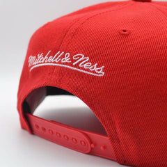 Mitchell And Ness Chicago Bulls '91 NBA FINALS INV LOGO Red Mint Gray Snapback