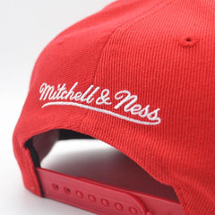 Mitchell And Ness Chicago Bulls 1992 NBA Finals Red White Patch Snapback Cap Hat
