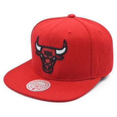 Mitchell And Ness Chicago Bulls 1992 NBA Finals Red White Patch Snapback Cap Hat