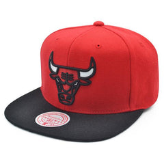 Mitchell And Ness Chicago Bulls '97 NBA Finals Red Black White Patch Snapback