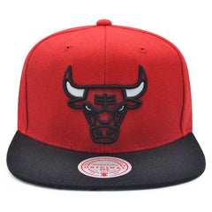 Mitchell And Ness Chicago Bulls '97 NBA Finals Red Black White Patch Snapback