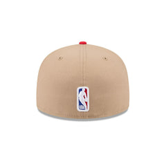 New Era Chicago Bulls '24 Draft Brown Red White Black 59Fifty 5950 Patch Fitted