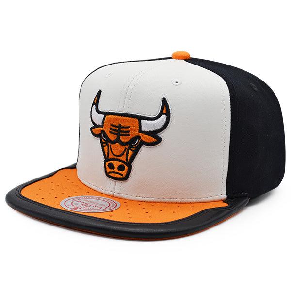 Mitchell And Ness Chicago Bulls Air Jordan DAY ONE White Orange Black Snapback