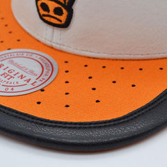 Mitchell And Ness Chicago Bulls Air Jordan DAY ONE White Orange Black Snapback